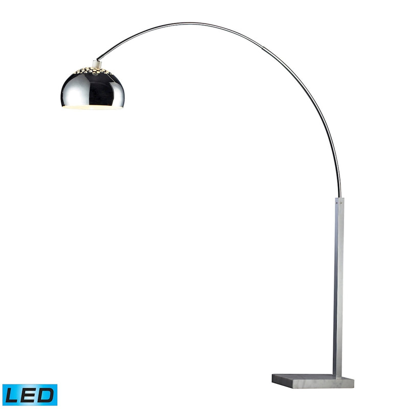 Penbrook Arch Floor Lamp in Polished Nickel - BlueJay Avenue