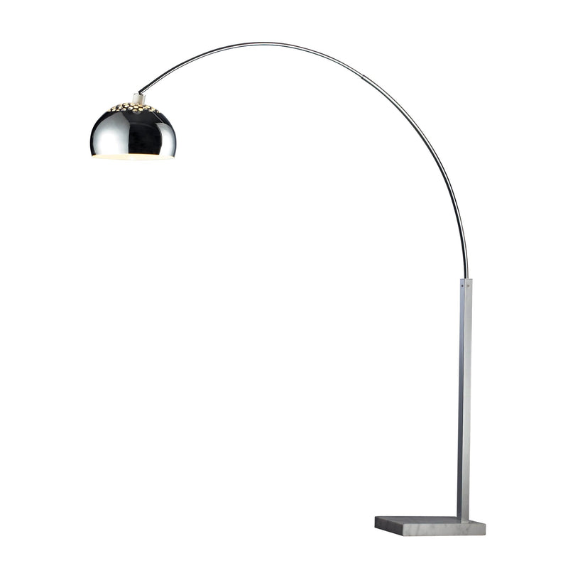 Penbrook Arch Floor Lamp in Polished Nickel - BlueJay Avenue
