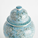 Pomegranate Sketch Blue & White Porcelain Ginger Jar - BlueJay Avenue