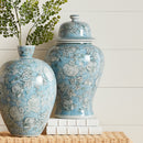 Pomegranate Sketch Blue & White Porcelain Ginger Jar - BlueJay Avenue