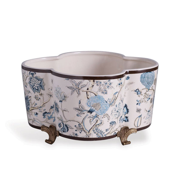 Pondicherry Quatrefoil Indoor Planter Pot - BlueJay Avenue