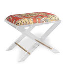 Port 68 Delano Lucite Accent Bench with Tiger Upholstery - BlueJay Avenue