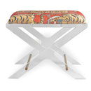 Port 68 Delano Lucite Accent Bench with Tiger Upholstery - BlueJay Avenue