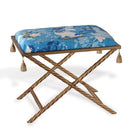 Port 68 Delfern Gold Upholstered Accent Bench – Manor Born Pug - BlueJay Avenue