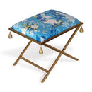 Port 68 Delfern Gold Upholstered Accent Bench – Manor Born Pug - BlueJay Avenue