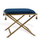 Port 68 Delfern Nigel Blue Upholstered Accent Bench - BlueJay Avenue