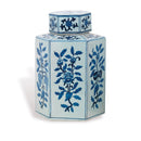 Port 68 Four Seasons Blue and White Porcelain Jar - BlueJay Avenue