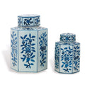 Port 68 Four Seasons Blue and White Porcelain Jar - BlueJay Avenue