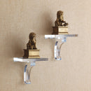 Port 68 Gold Foo Dog Bookends, Set of 2 - BlueJay Avenue