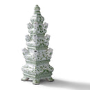 Port 68 Green Willow Chinoiserie Porcelain Tulipiere Vase - BlueJay Avenue