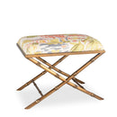 Port 68 Lauderdale Brass Upholstered Accent Bench – Imperial Summer - BlueJay Avenue