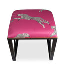 Port 68 Medallion Black Leaping Cheetah Bubblegum Accent Bench - BlueJay Avenue