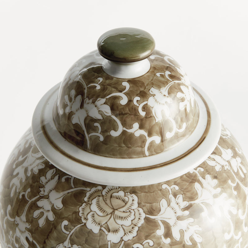 Province Lotus Lidded Ginger Jar - BlueJay Avenue
