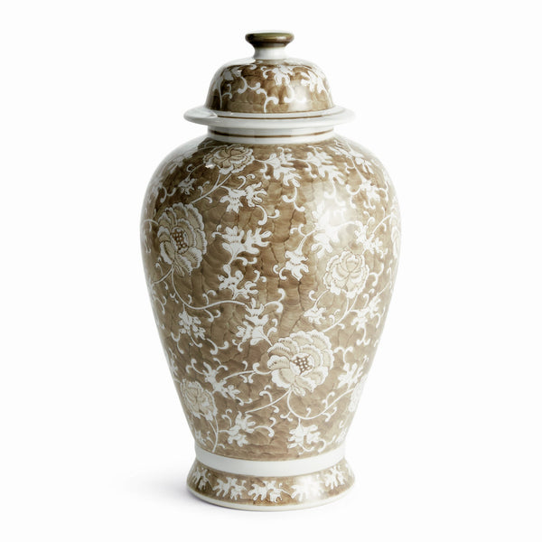 Province Lotus Lidded Ginger Jar - BlueJay Avenue