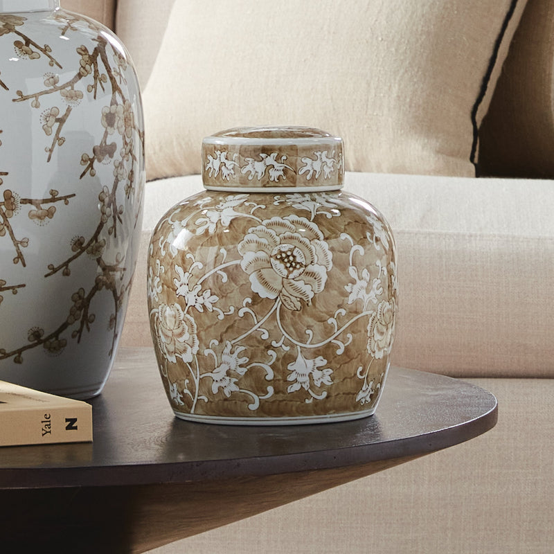 Province Lotus Lidded Jar - BlueJay Avenue
