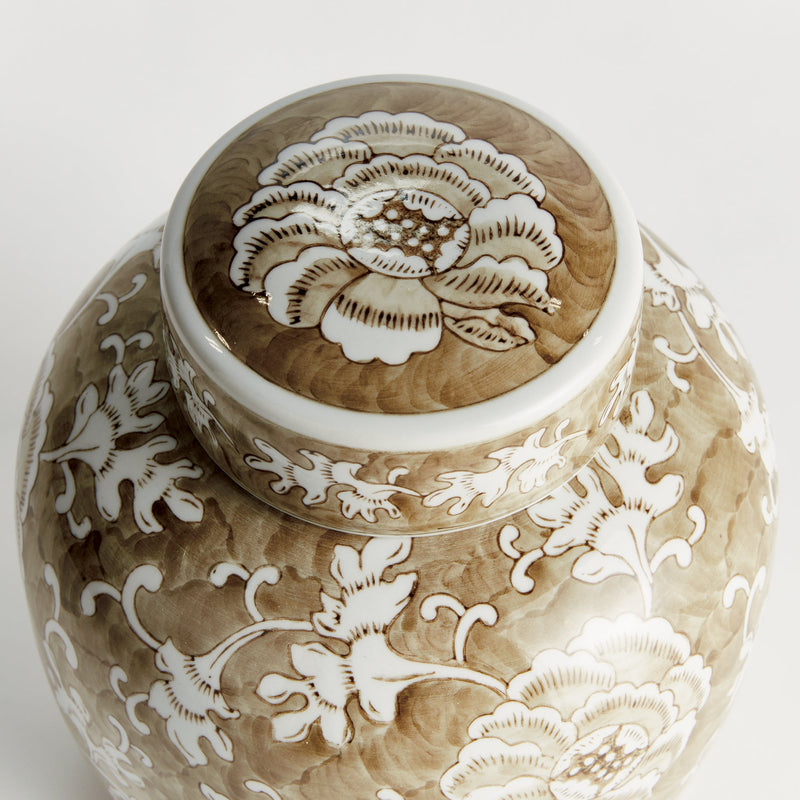 Province Lotus Lidded Jar - BlueJay Avenue