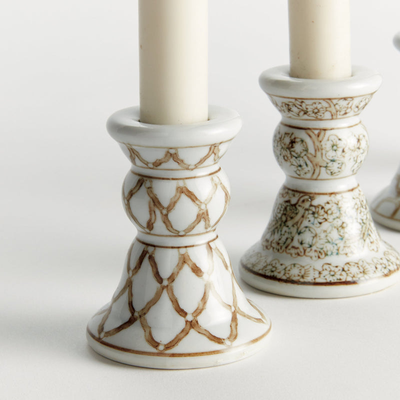 Province Mini Taper Holders, Set Of 3 - BlueJay Avenue