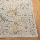 Reina Light Grey & Blue Traditional Area Rug - BlueJay Avenue