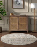 Reina Light Grey Traditional Rug - BlueJay Avenue