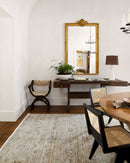 Ren Taupe Traditional Washable Outdoor Rug - BlueJay Avenue