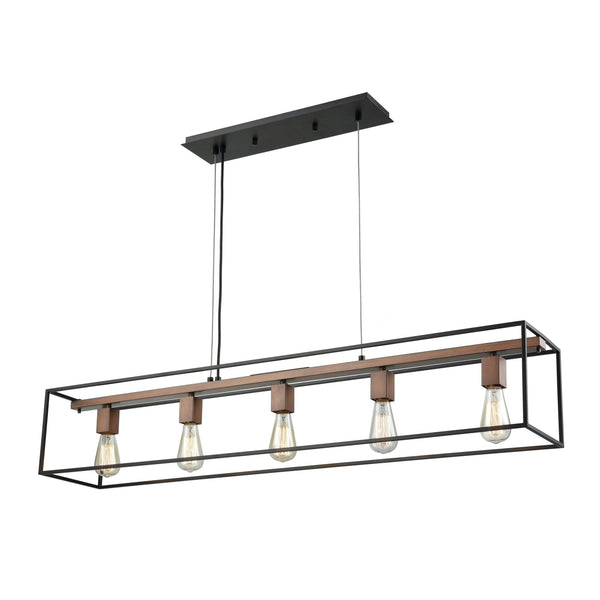 Rigby 5 - Light Linear Chandelier Kitchen Island Lighting - BlueJay Avenue