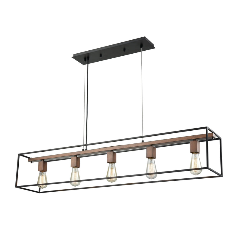 Rigby 5 - Light Linear Chandelier Kitchen Island Lighting - BlueJay Avenue