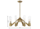 Rohe 8-Light Transitional Chandelier - BlueJay Avenue