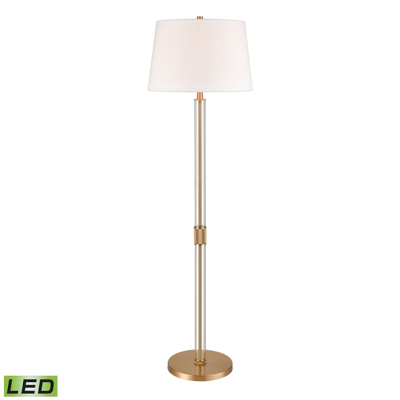 Roseden Gold Floor Lamp in Aged Brass - BlueJay Avenue
