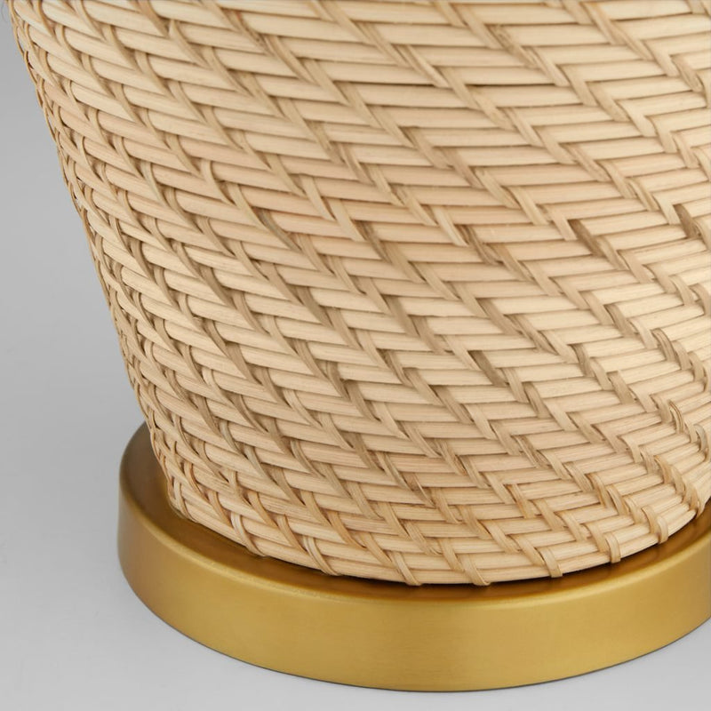 Rotin Natural Boho Rattan Table Lamp - BlueJay Avenue