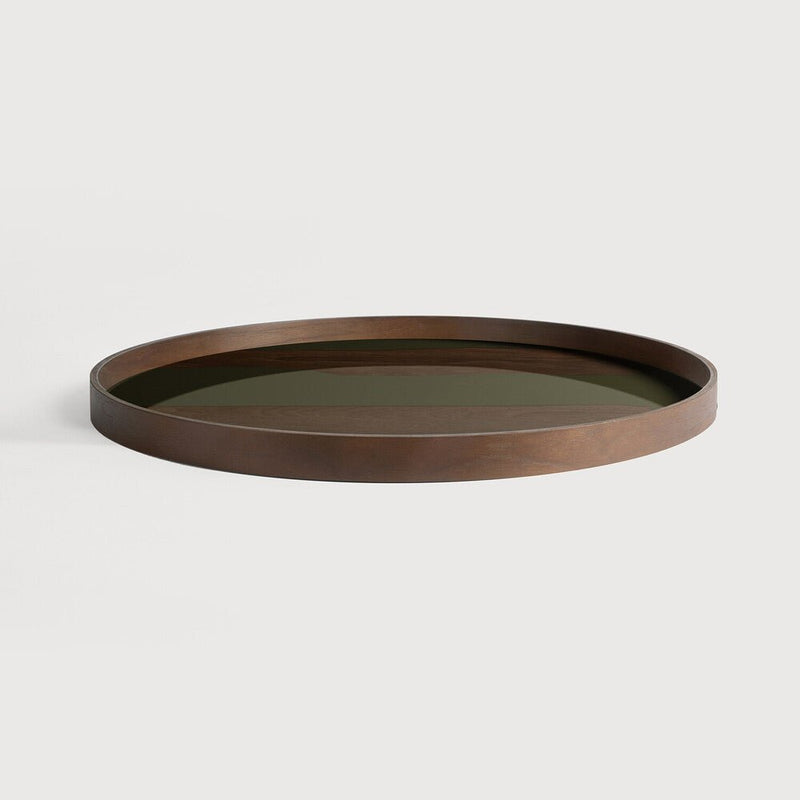 Round Second Nature Wooden Tray I, Large - BlueJay Avenue