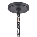 Rydell 5-Light Shaded Wagon Wheel Chandelier in Matte Black Finish - BlueJay Avenue