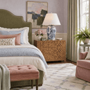 Scalamandré Arcadia Indigo Blue & White Chinoiserie Porcelain Table Lamp by Port 68 - BlueJay Avenue