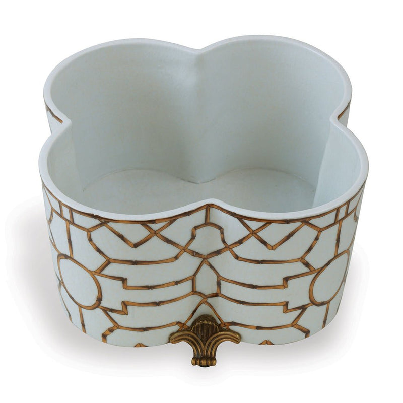 Scalamandre Baldwin Quatrefoil Indoor Planter - BlueJay Avenue