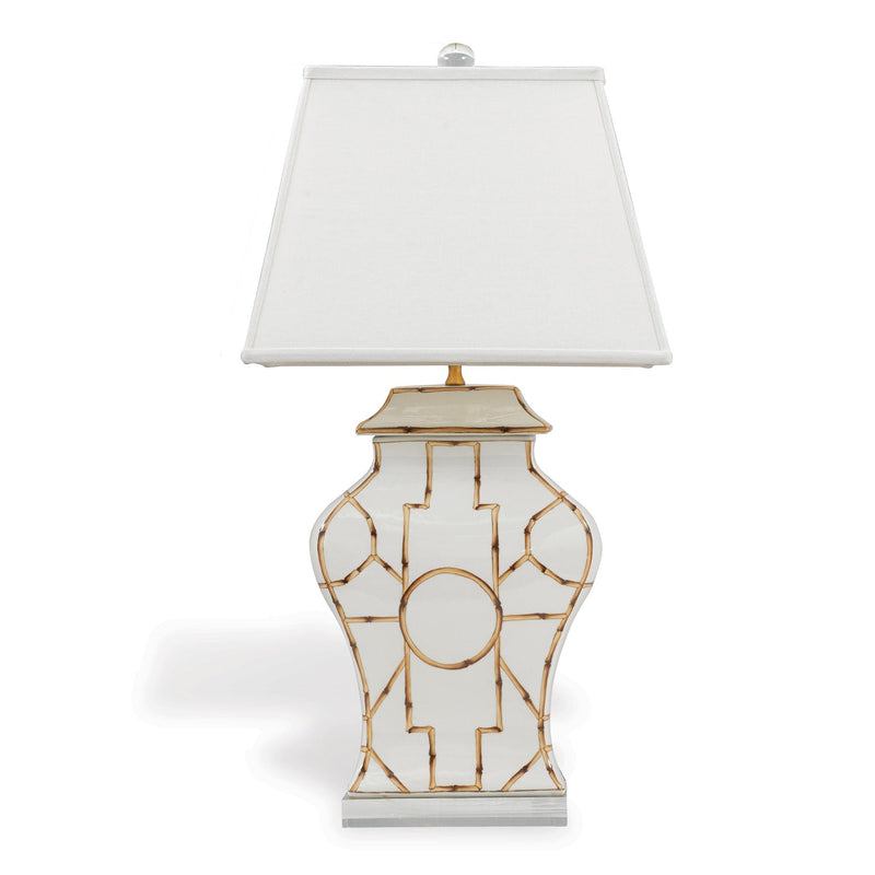 Scalamandre Baldwin White Table Lamp - BlueJay Avenue