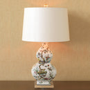 Scalamandre Chinoise Exotique Table Lamp - Square Shade - BlueJay Avenue
