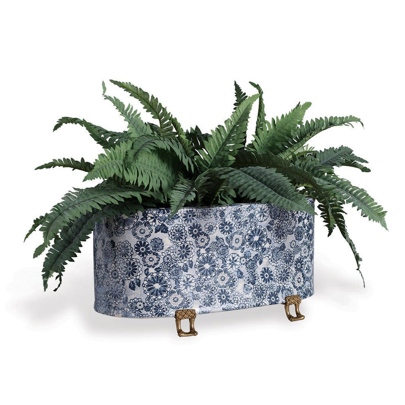 Scalamandre Siberian Tiger Oval Indoor Planter - BlueJay Avenue