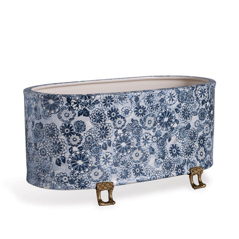 Scalamandre Siberian Tiger Oval Indoor Planter - BlueJay Avenue