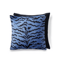 Scalamandre Tigre Indus Velvet Throw Pillow for Couch 22" - BlueJay Avenue