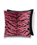 Scalamandre Tigre Indus Velvet Throw Pillow for Couch 22" - BlueJay Avenue