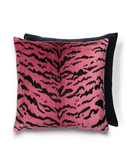 Scalamandre Tigre Indus Velvet Throw Pillow for Couch 22" - BlueJay Avenue