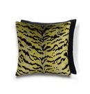 Scalamandre Tigre Indus Velvet Throw Pillow for Couch 22" - BlueJay Avenue
