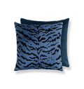 Scalamandre Tigre Indus Velvet Throw Pillow for Couch 22" - BlueJay Avenue