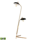 Scarab Gold Floor Lamp in Satin Brass Finish - BlueJay Avenue