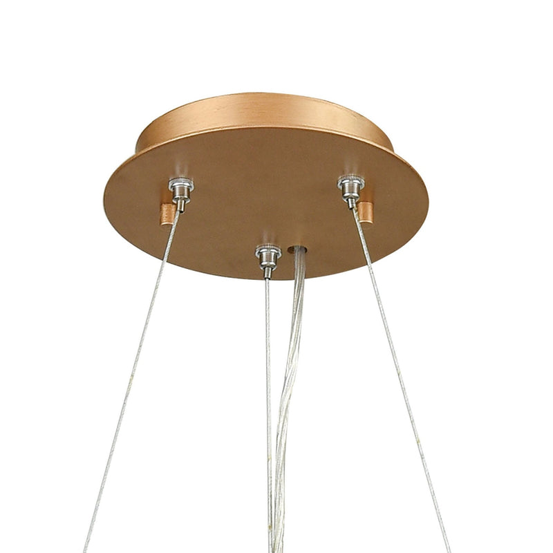 Seneca Falls 6 - Light Gold Chandelier - BlueJay Avenue