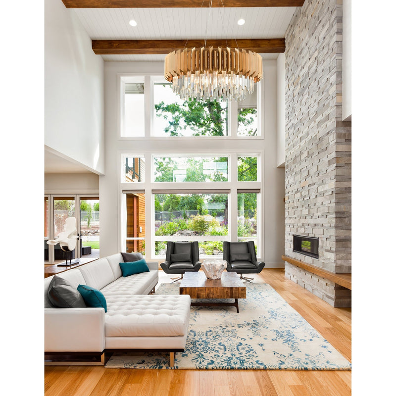 Seneca Falls 8 - Light Modern Chandelier - BlueJay Avenue