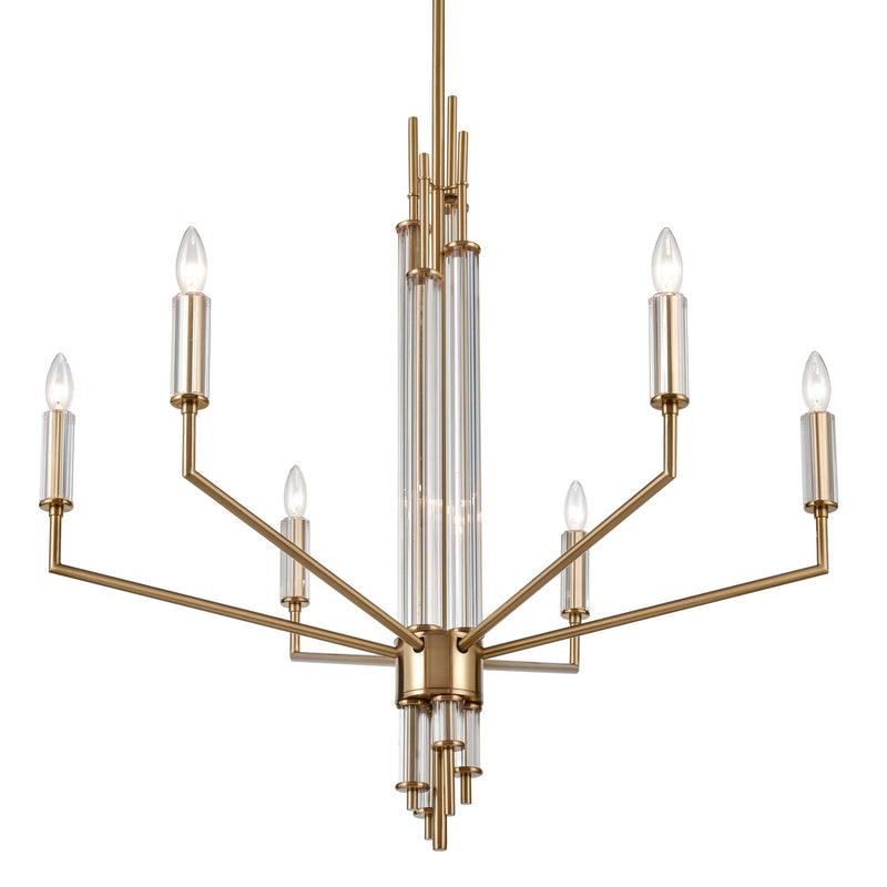 Serena 6 - Light Modern Gold Chandelier - BlueJay Avenue