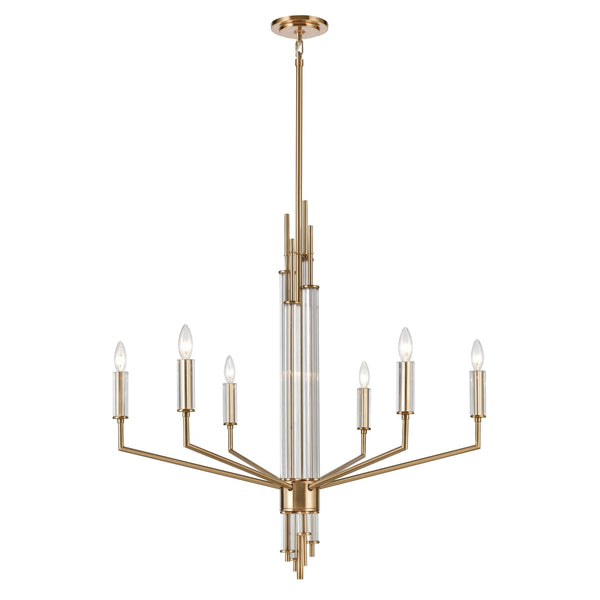 Serena 6 - Light Modern Gold Chandelier - BlueJay Avenue