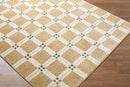 Sienna Beige Modern Checkered Area Rug - BlueJay Avenue