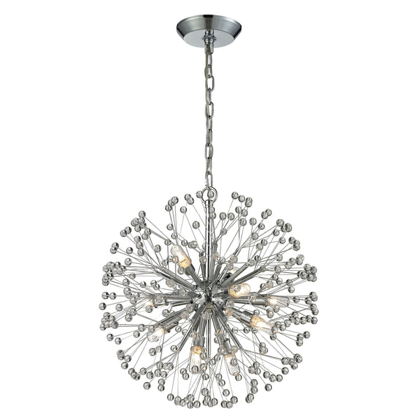Starburst Sputnik Chandelier in Chrome Finish - BlueJay Avenue