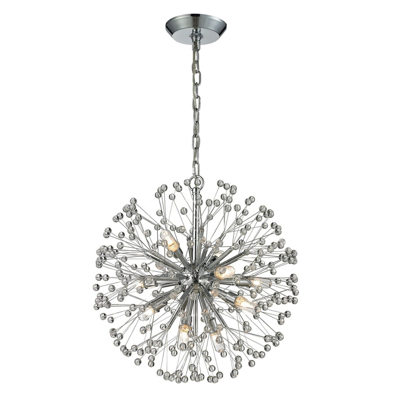 Starburst Sputnik Chandelier in Chrome Finish - BlueJay Avenue